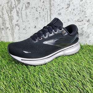 MSRP $140 Brooks Ghost 15 Women's Running Shoes Size 7.5 D Wide Black Silver